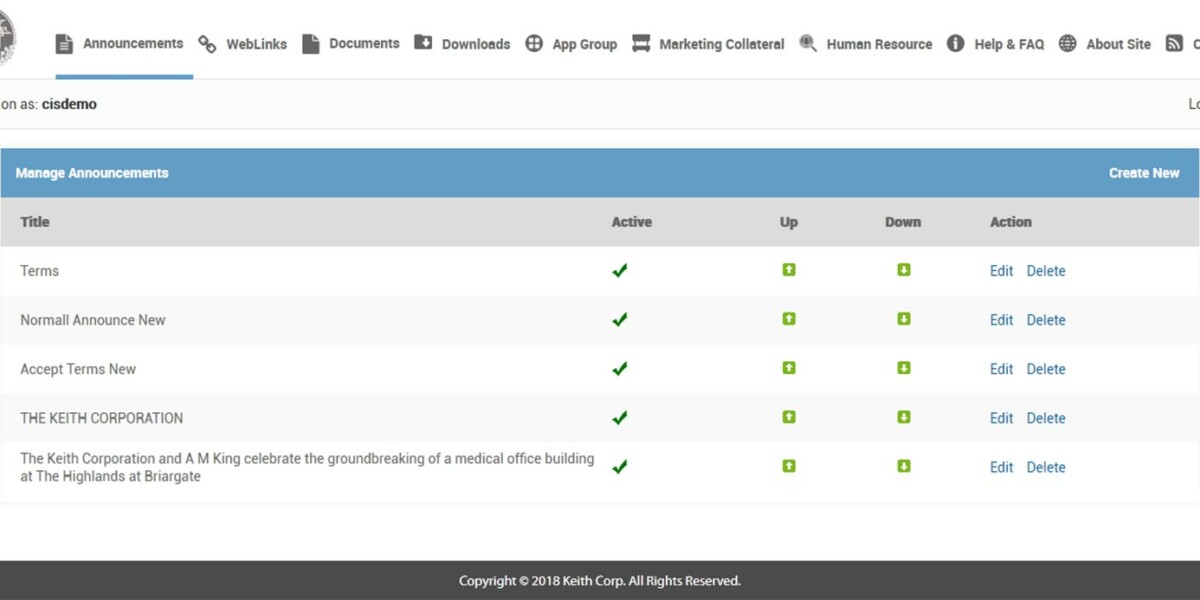 The Keith - MS RDWeb Access 2016 - Manage Announcements The Keith - MS RDWeb Access 2016 - Manage Announcements