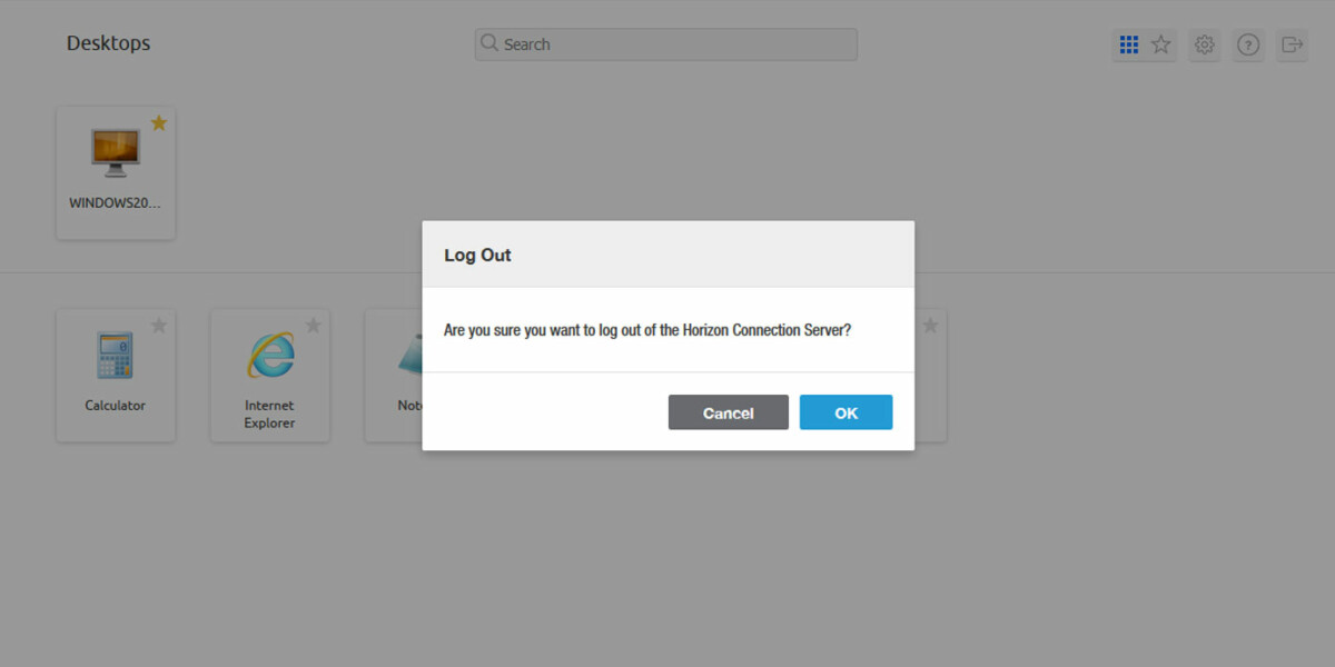 Inspired vLabs - VMware Horizon View 7.4 - Log Out Inspired vLabs - VMware Horizon View 7.4 - Log Out