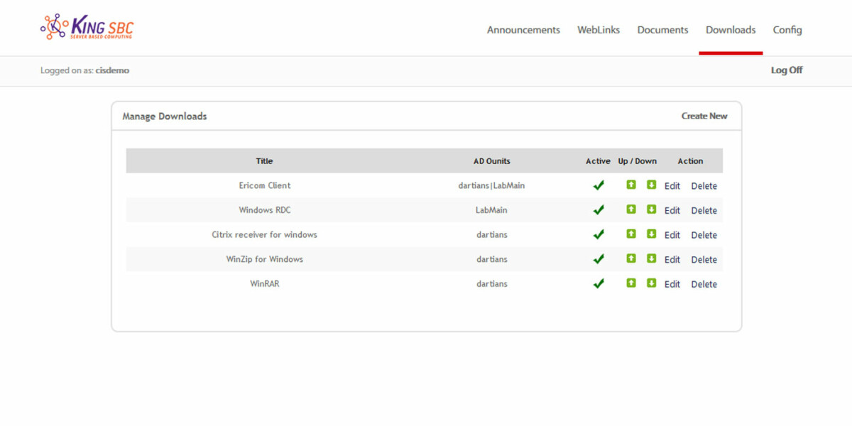 KING SBC - Interface Admin - Downloads KING SBC - Interface Admin - Downloads