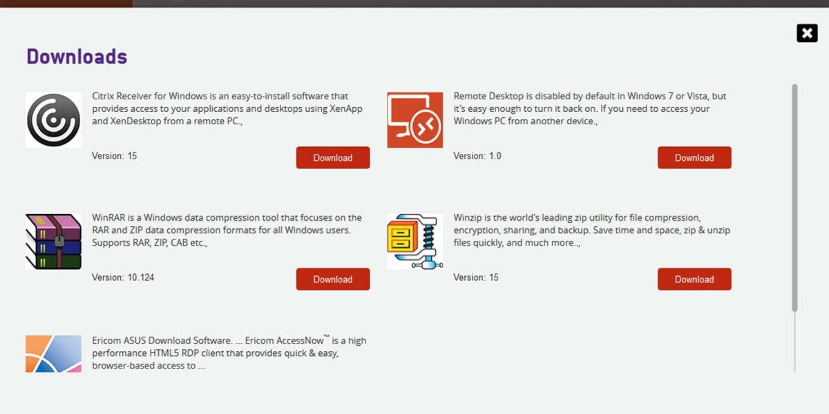 KING SBC - Ericom Connect AccessPortal Downloads KING SBC - Ericom Connect AccessPortal Downloads