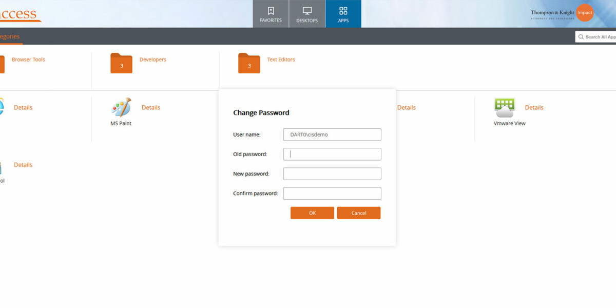 TKAccess – Citrix StoreFront3.15 - Change-password