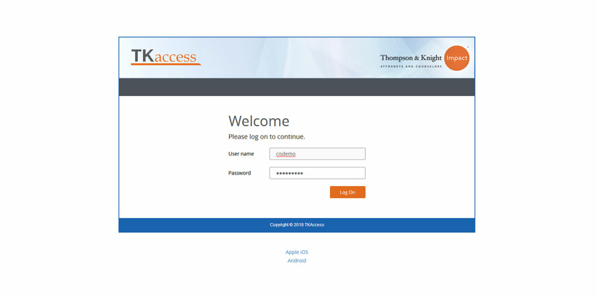 TKAccess – Netscaler 3.15 - Login