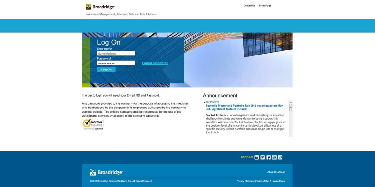 Broadridge - NetScaler-12 - Login