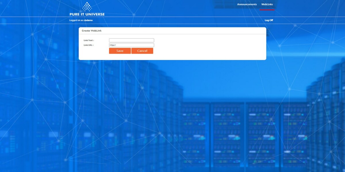 Pure IT Universe - RDWeb -2012 - Create-Weblink