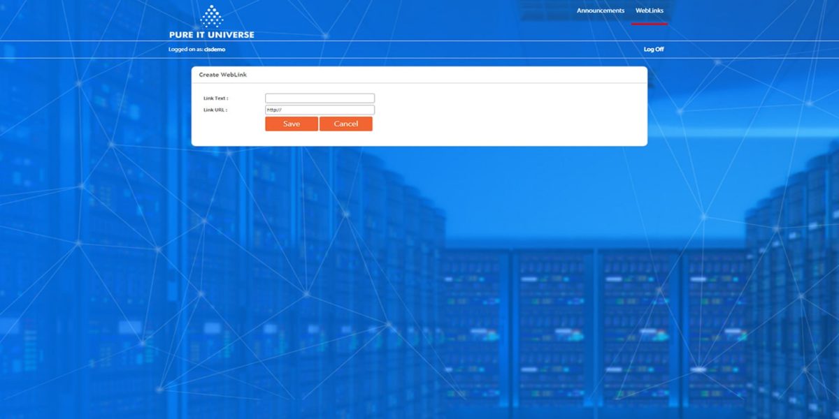 Pure IT Universe - RDWeb -2012 - Create-Weblink