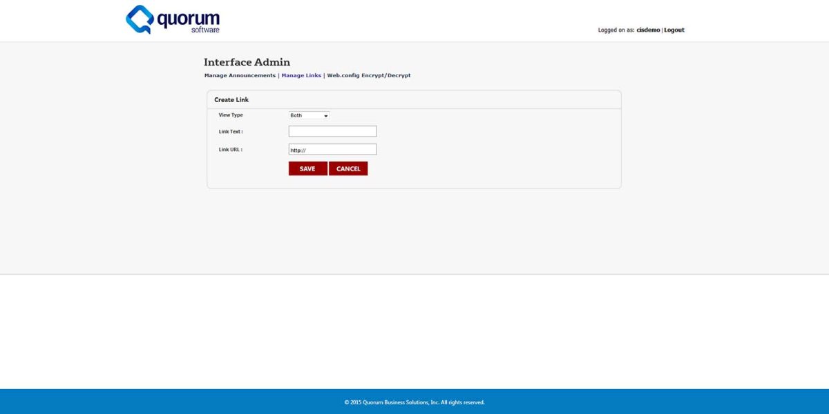 Quorum - Storefront - 3.12 - Create-Weblink