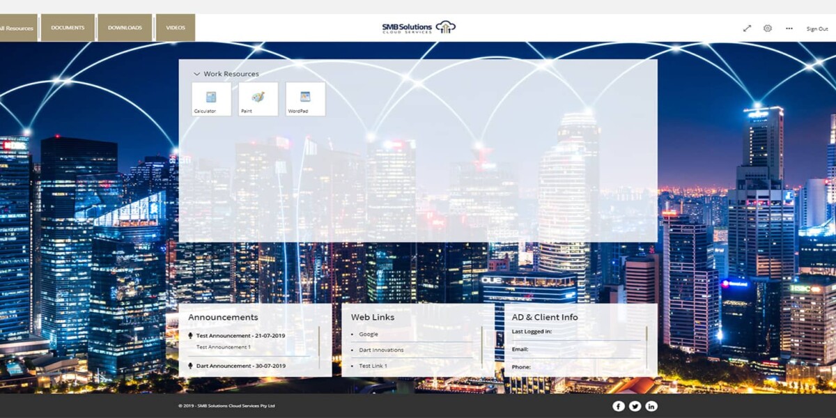 SMB Solutions - RDWeb - 2019 -  After Webclient