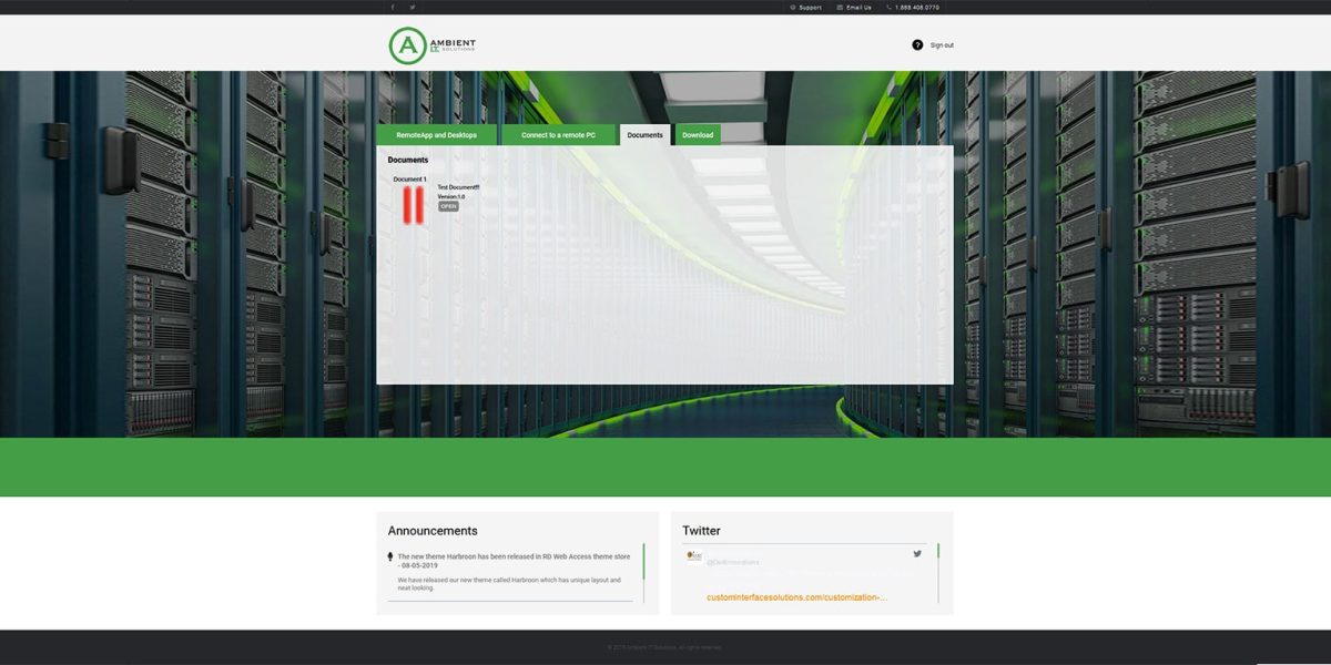 Ambient IT Solutions - RDWeb - 2019 - Documents