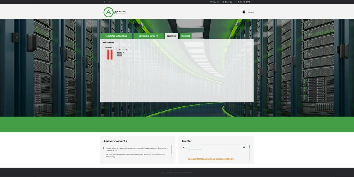 Ambient IT Solutions - RDWeb - 2019 - Documents
