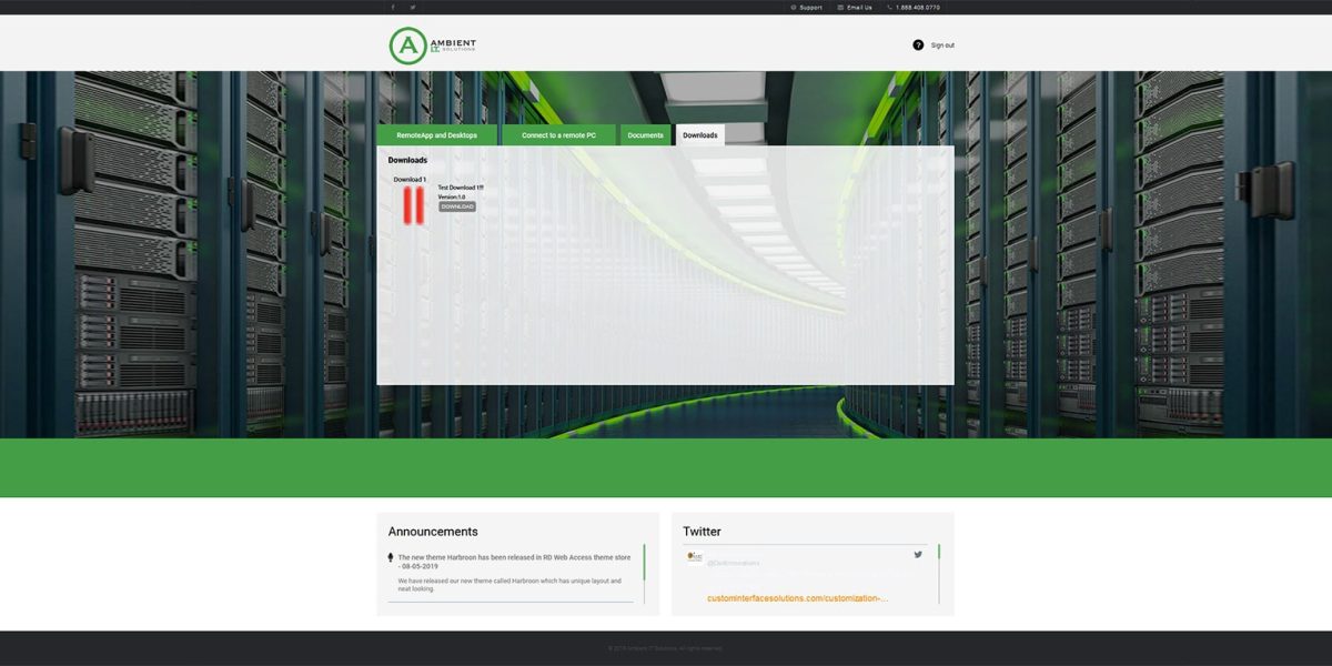 Ambient IT Solutions - RDWeb - 2019 - Downloads