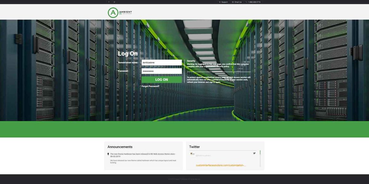 Ambient IT Solutions - RDWeb - 2019 - Login Ambient-IT-Solutions_login