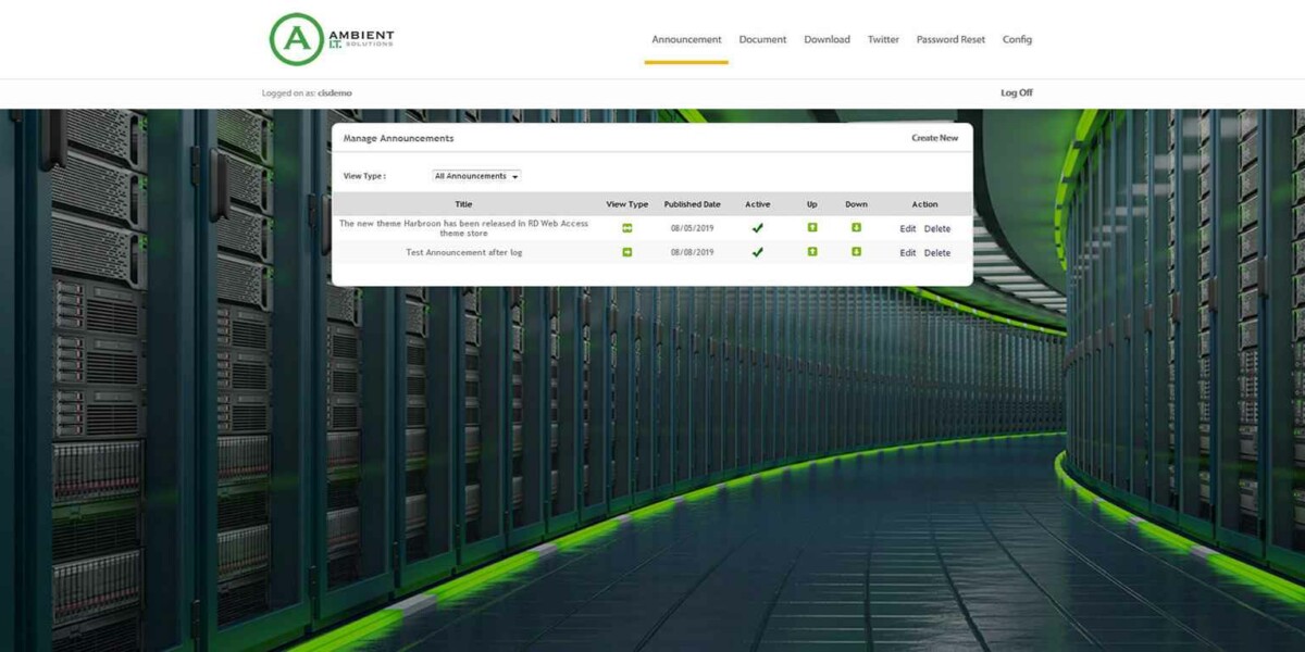 Ambient IT Solutions - Manage-Announcements Ambient IT Solutions - Manage-Announcements
