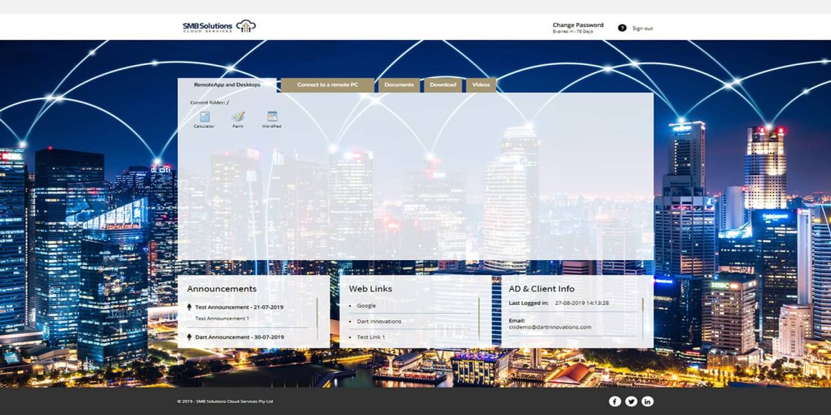 SMB Solutions - RDWeb - 2019 - RemoteApp and Desktops