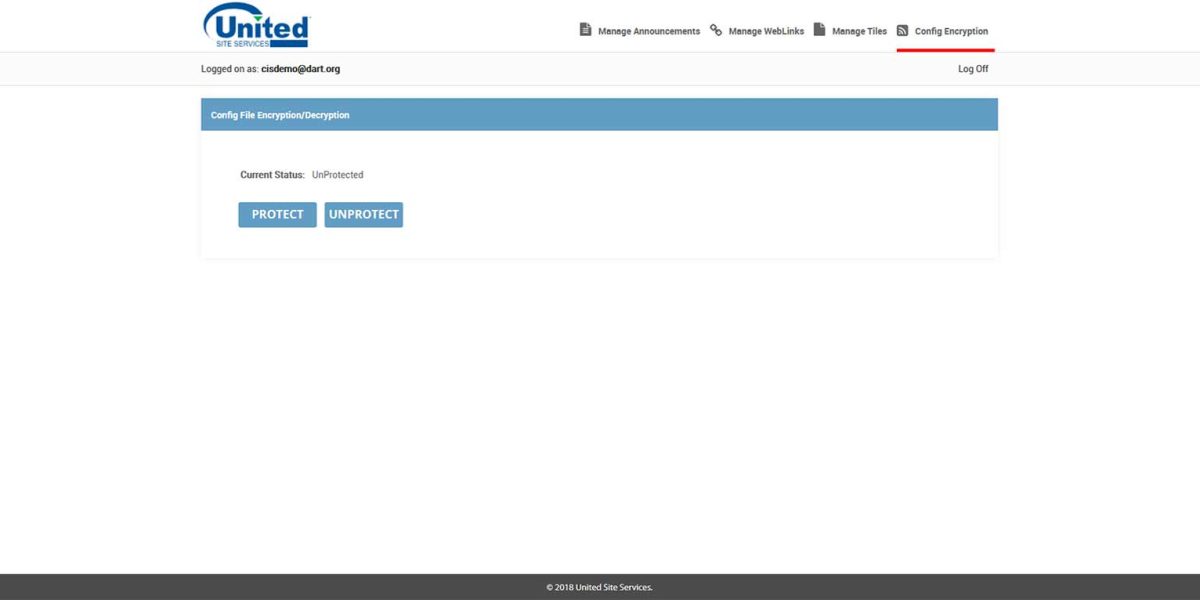 United Site Services - Citrix StoreFront 1903 - Config File Encryption/Decryption