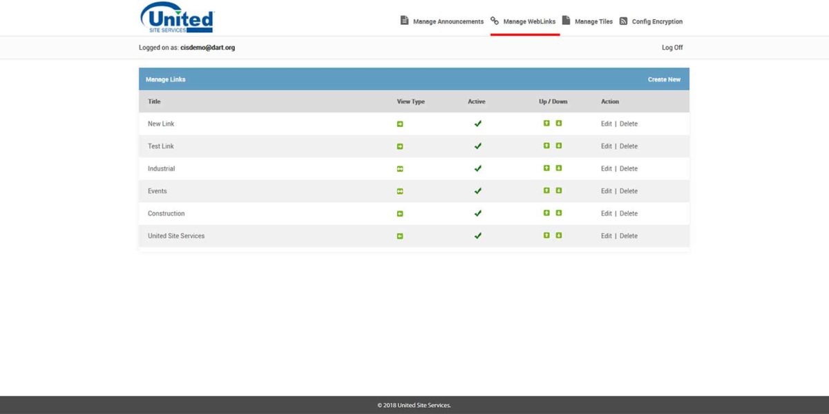United Site Services - Citrix StoreFront 1903 - Manage-Weblinks