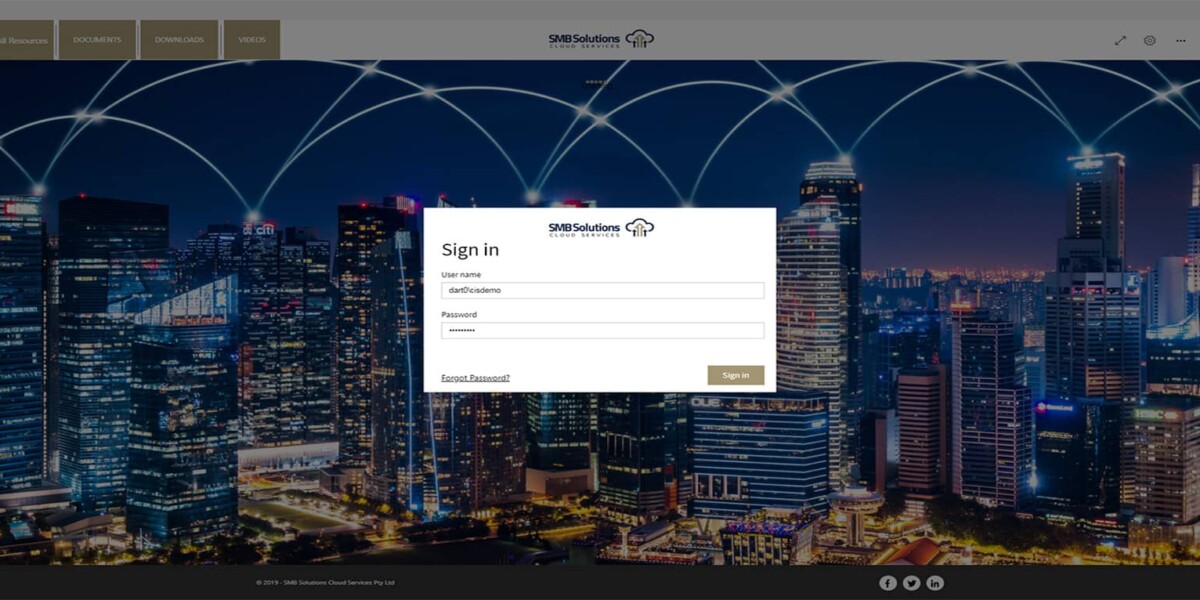 SMB Solutions - RDWeb - 2019 -  Webclient Login