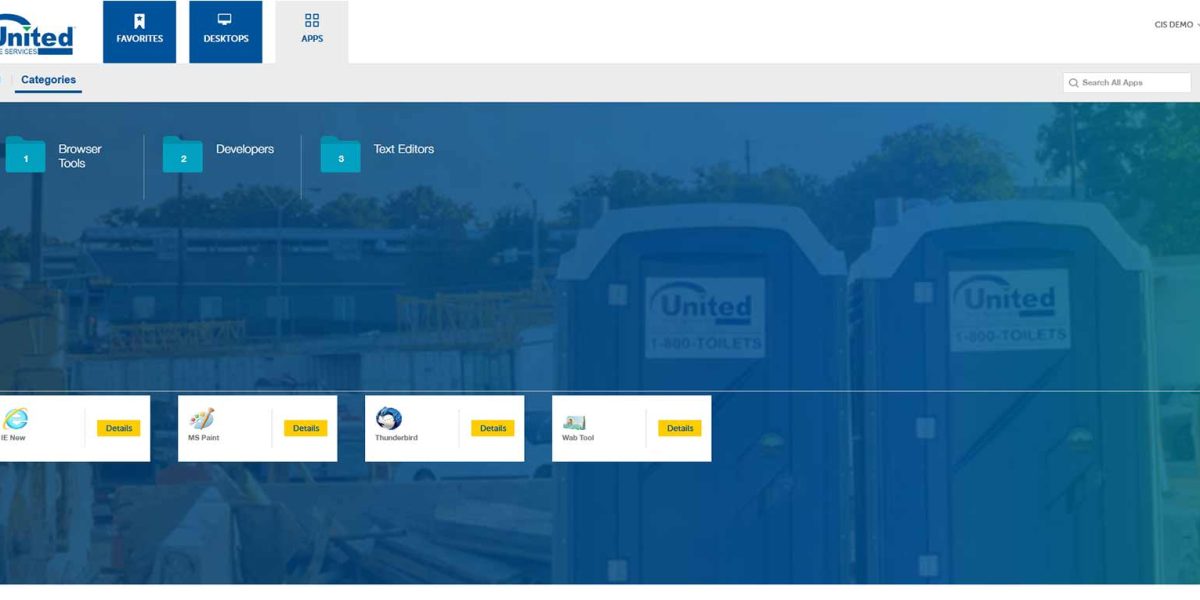 United Site Services - Citrix StoreFront 1903 - Apps