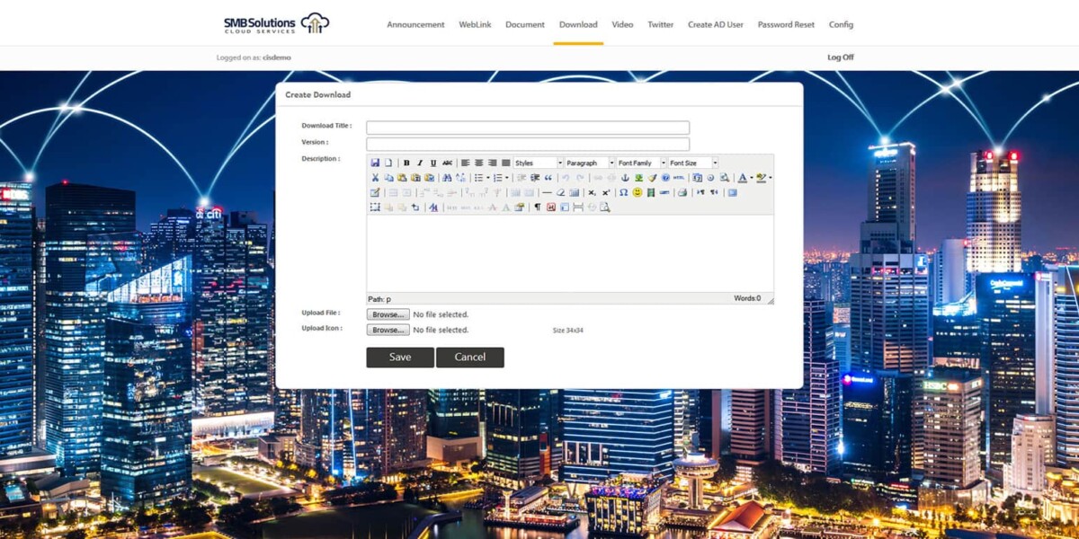 SMB Solutions - RDWeb - 2019 -  Create -Download