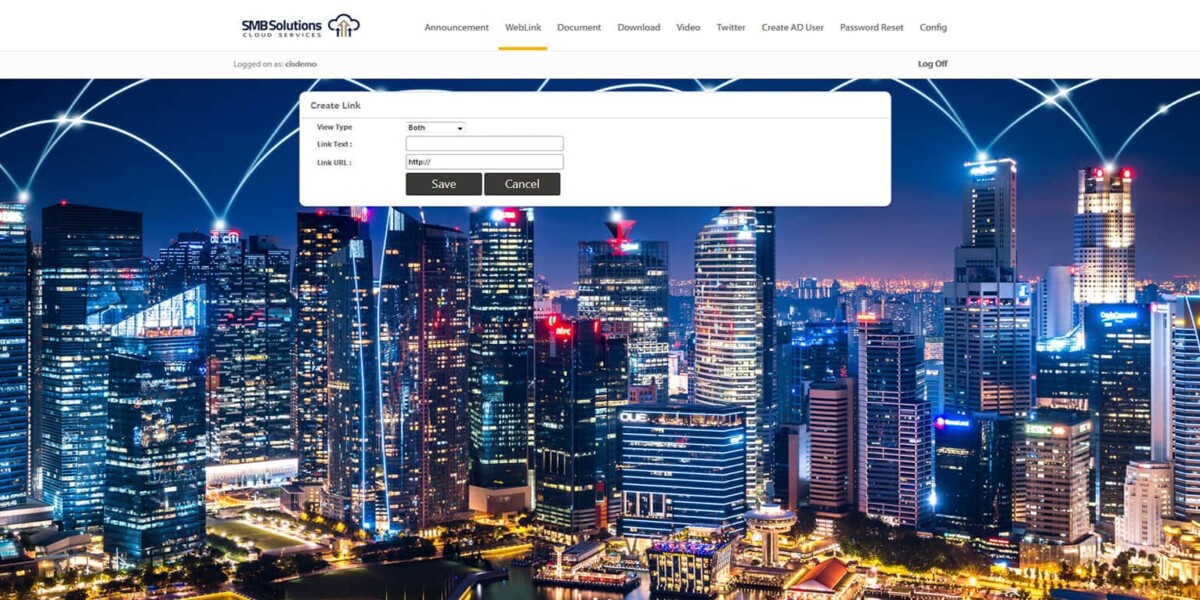 SMB Solutions - RDWeb - 2019 -  Create-Weblink