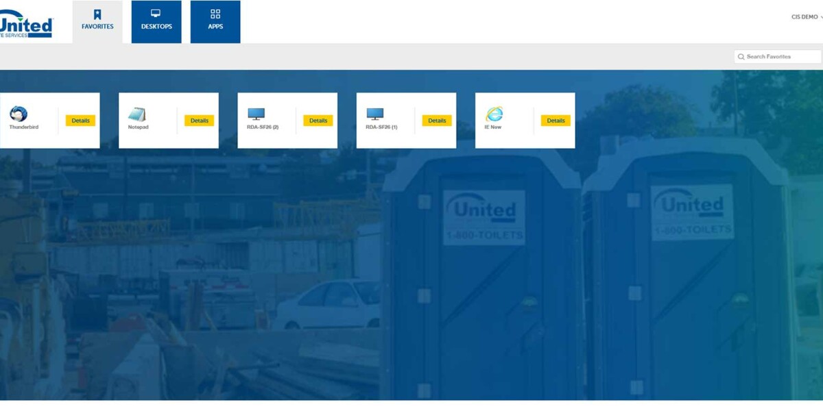 United Site Services - Citrix StoreFront 1903 - Favorites