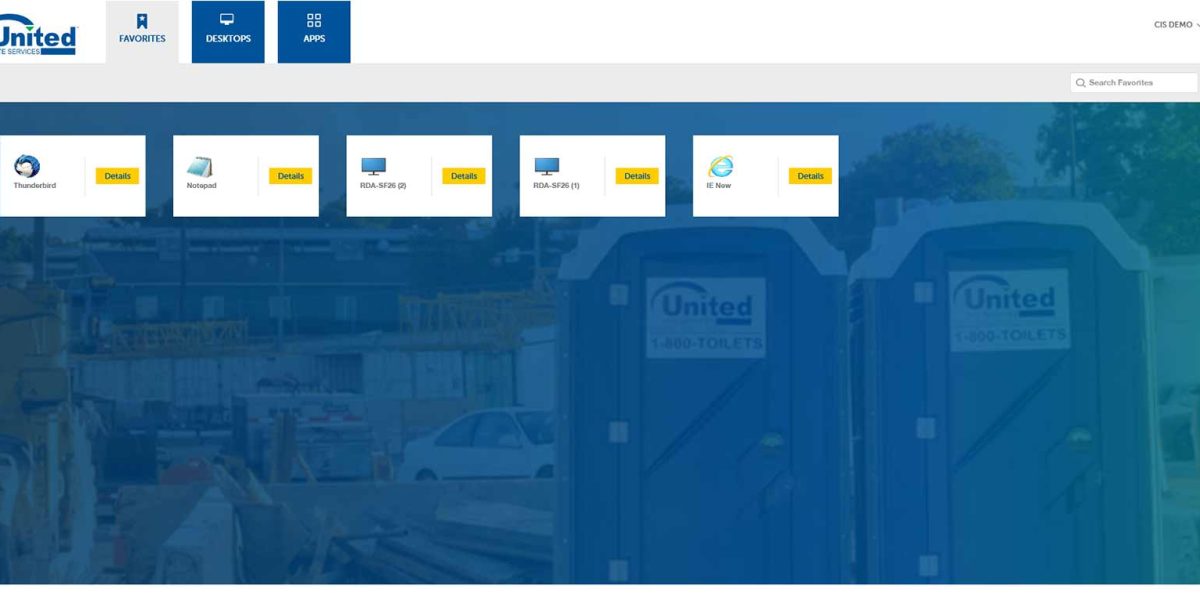 United Site Services - Citrix StoreFront 1903 - Favorites