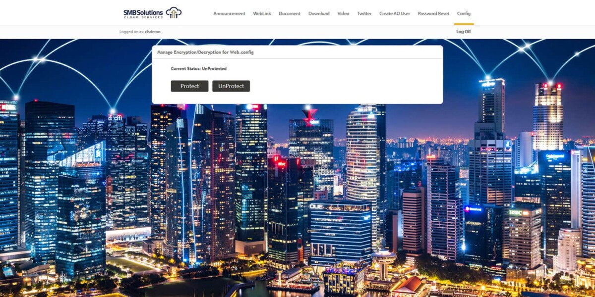 Ambient IT Solutions - RDWeb - 2019 -  Manage Encryption/Decryption for Web.config