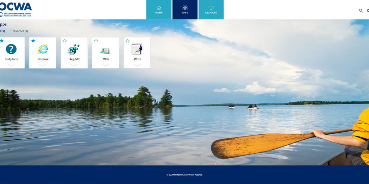 OCWA – Citrix StoreFront 1912 - Apps OCWA – Citrix StoreFront 1912 - Apps