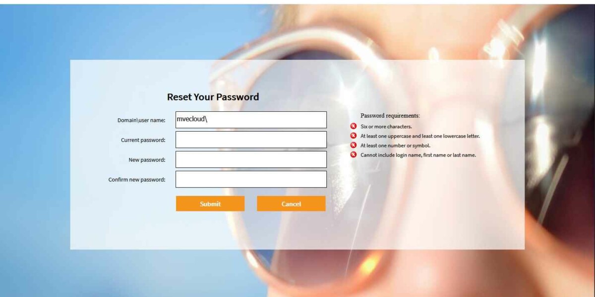 Eye Care Leaders – MS RD Web – 2012 Password Reset. Eye Care Leaders – MS RD Web – 2012 Password Reset.