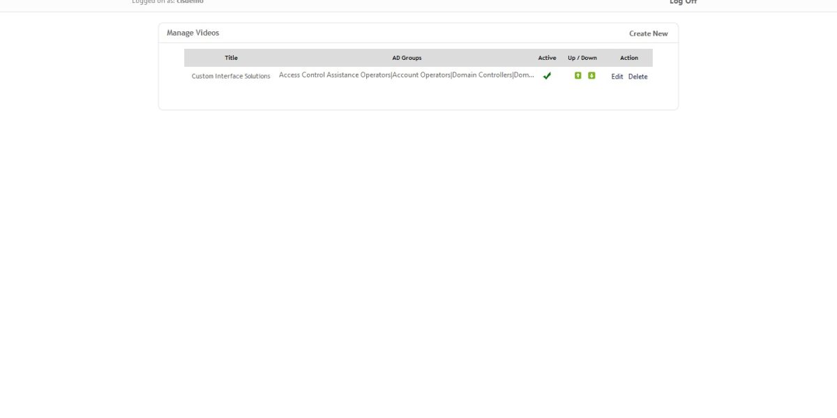 IAdmin – Manage Videos IAdmin – Manage Videos
