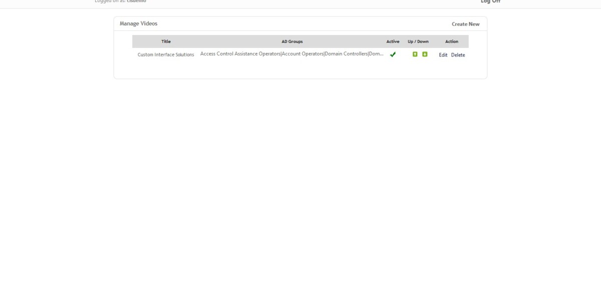 IAdmin – Manage Videos