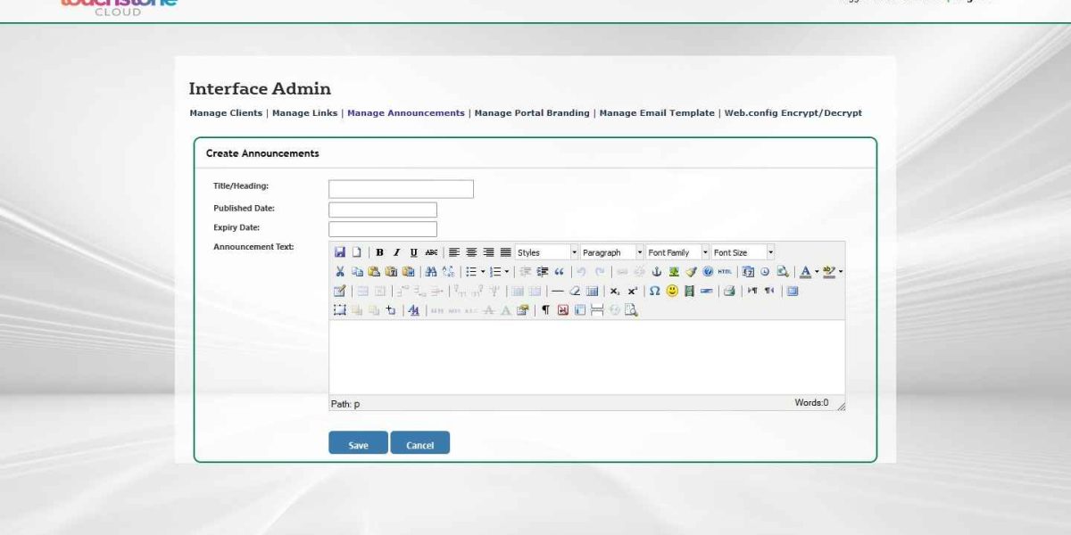 IAdmin – Create Announcements with expiration date. IAdmin – Create Announcements with expiration date.