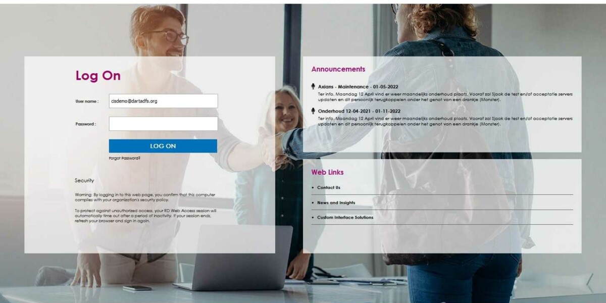 MS RD Web Access and Web Client Customization with Custom Features Axians-Rdweb-login