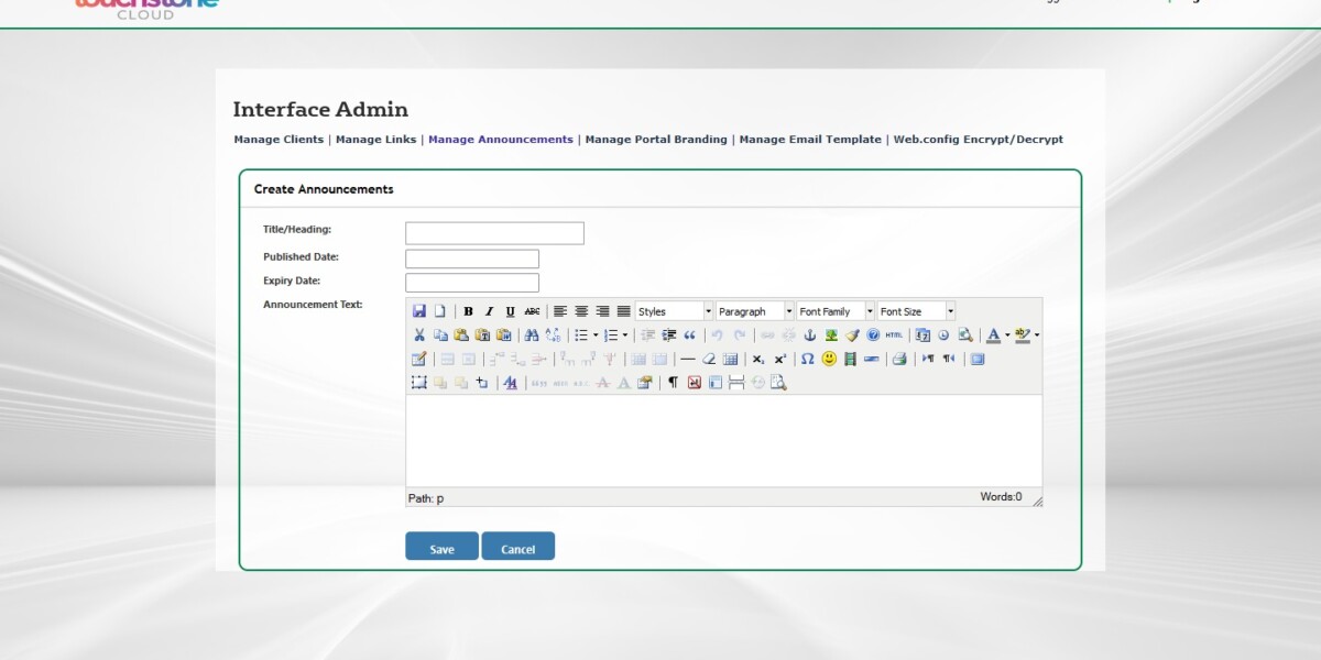 IAdmin-CreateAnnouncements