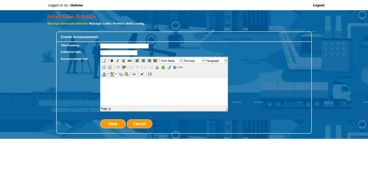 Iadmin-CreateAnnouncement Iadmin-CreateAnnouncement