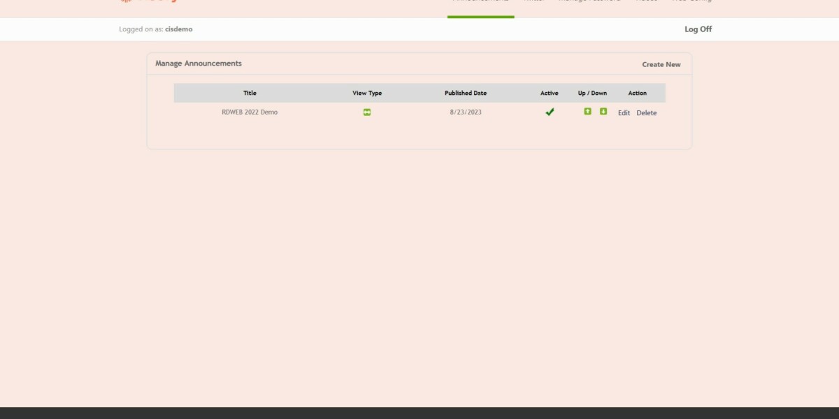 Visory – Iadmin Manage Annoucnements page Visory – Iadmin Manage Annoucnements page
