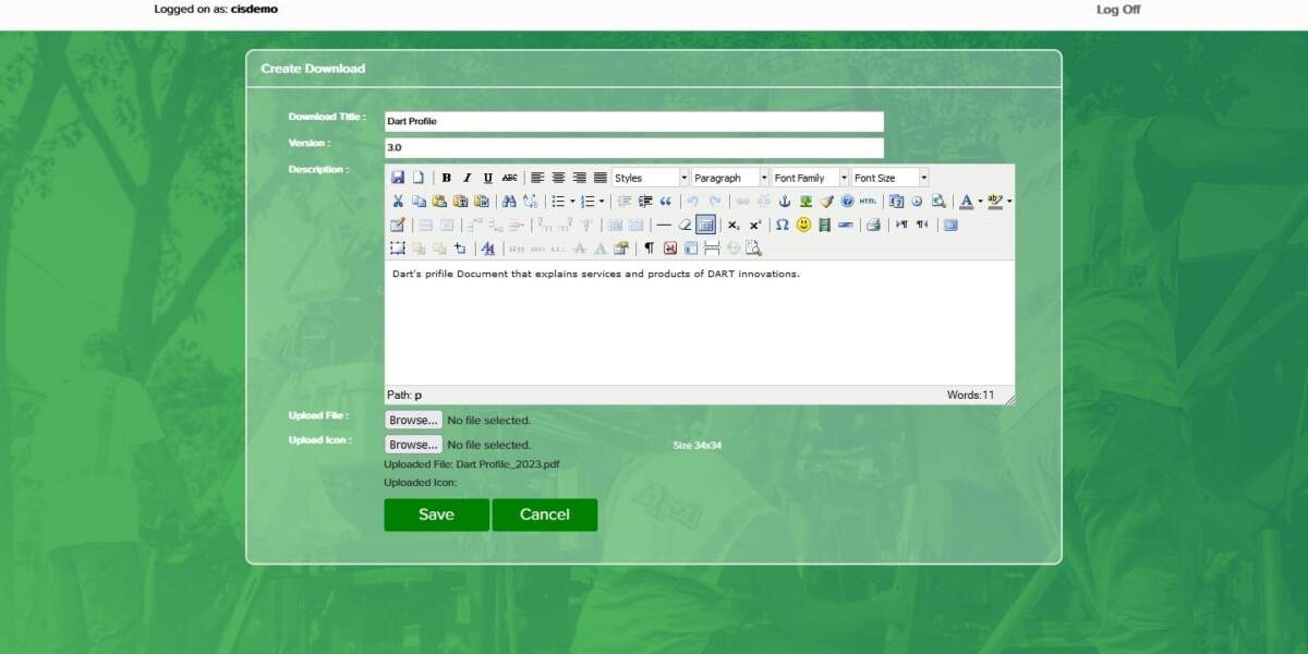 HCSS Create Downloads