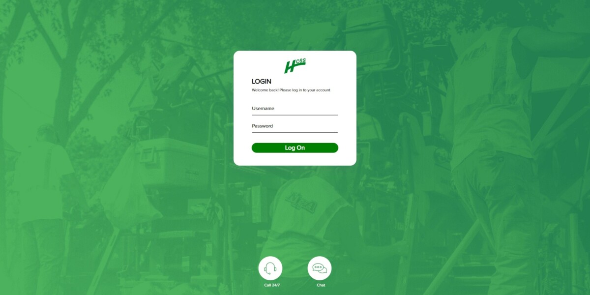 HCSS Iadmin Login Page