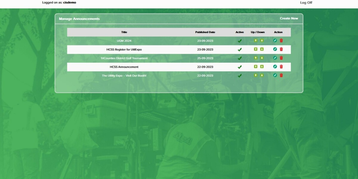 HCSS Manage announcement