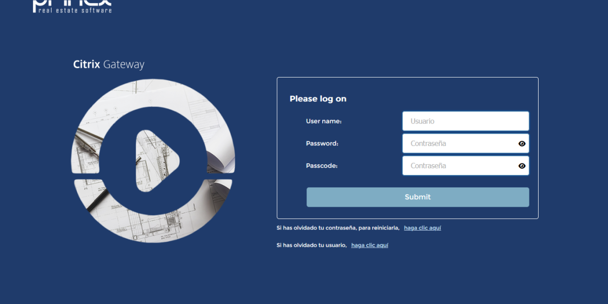 Prinex – Citrix Netscaler 13.1 Gateway Login Prinex – Citrix Netscaler 13.1 Gateway Login